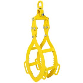 4 Jaw Timber Lifting Harvesting Pliers Gripper 32 Inches (Color: Yellow)