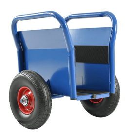 All-terrain Movement With Heavy Panel Cart, Flat Cart, Two Nice Handles, 10 Inch Solid Rubber Tires, Overweight 1000 Pounds, Heavy Duty Drywall A (Color: Blue)