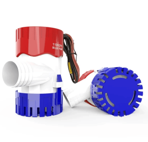1100GPH 12V Electric Marine Submersible Bilge Sump Water For Boat 3  4Hose (Option: Red White Blue)